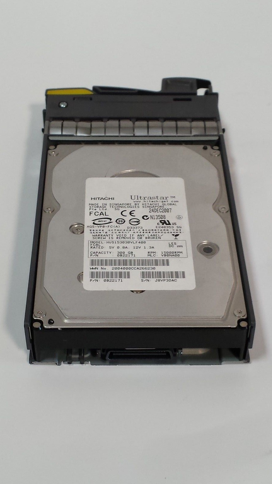Hitachi 0B22171 300gb 15k Fibre Chan w/Tray HUS153030VLF400 92328-09