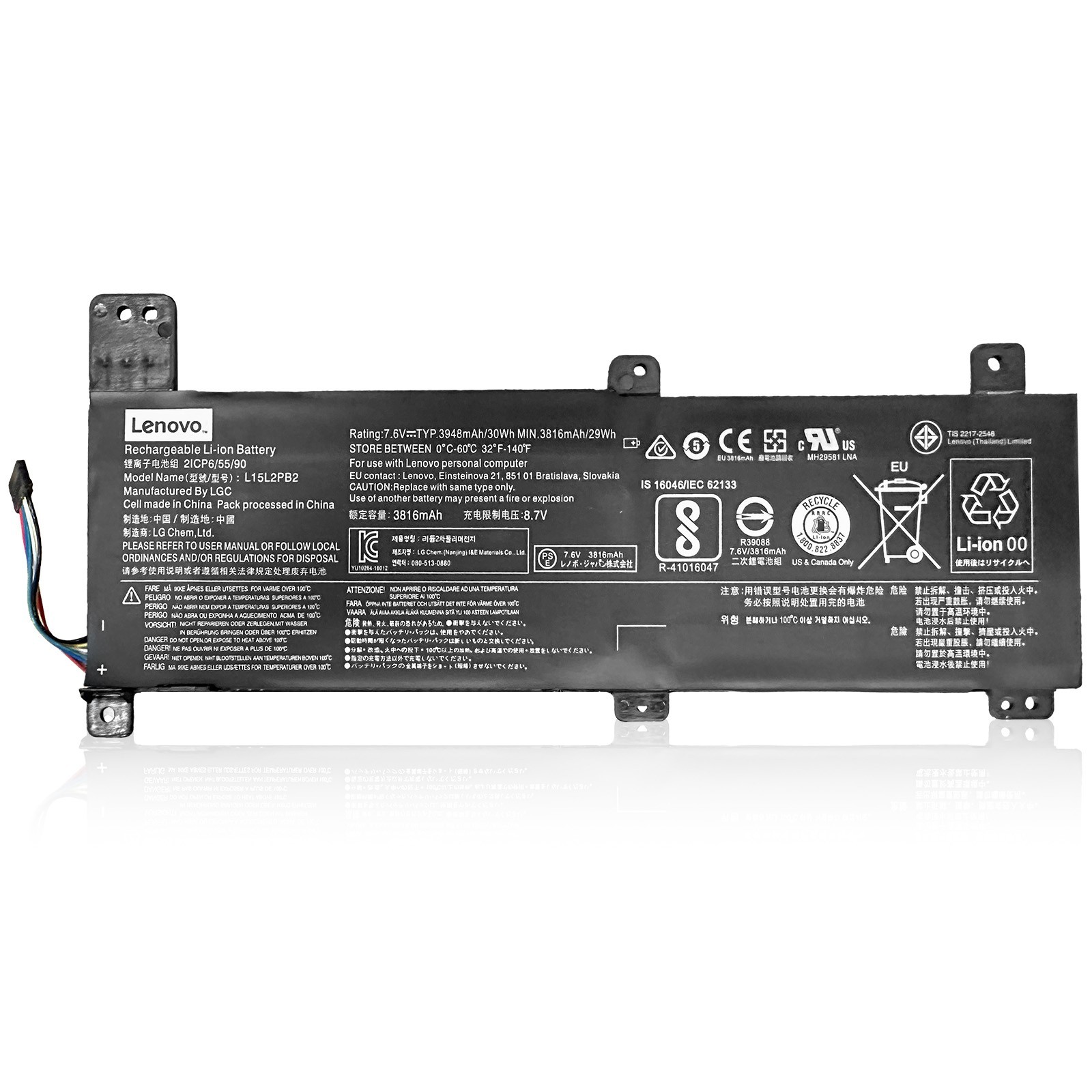 L15L2PB2 New Genuine Battery For IdeaPad 310-14ISK 5B10K90806 Series Laptop