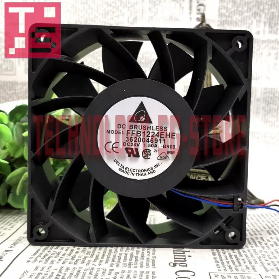 DELTA FFB1224EHE 24V 1.5A 12CM Cooling Industrial Fan# 1pcs New In Box