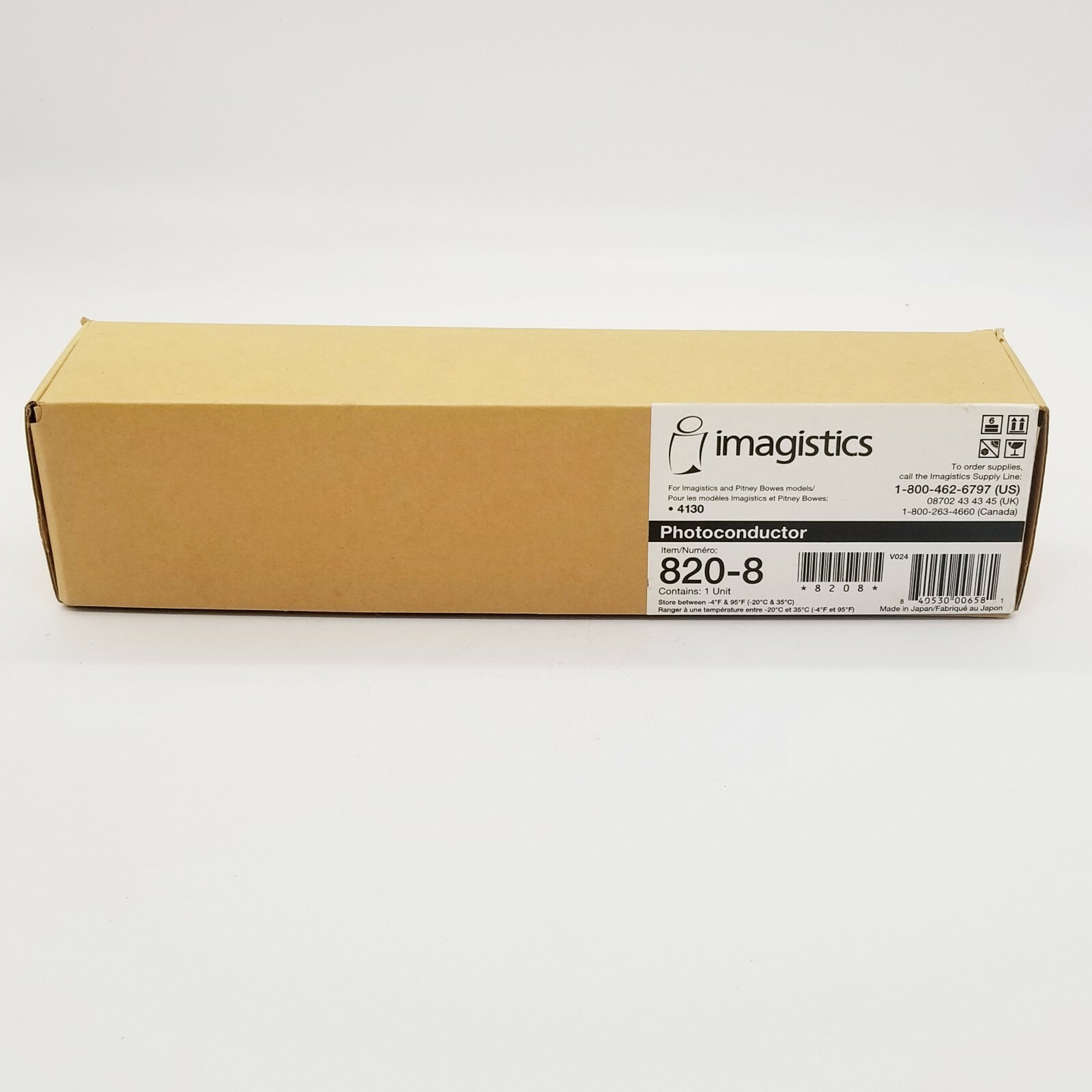Imagistics Pitney Bowes 4130 820-8 Photoconductor Drum New Sealed
