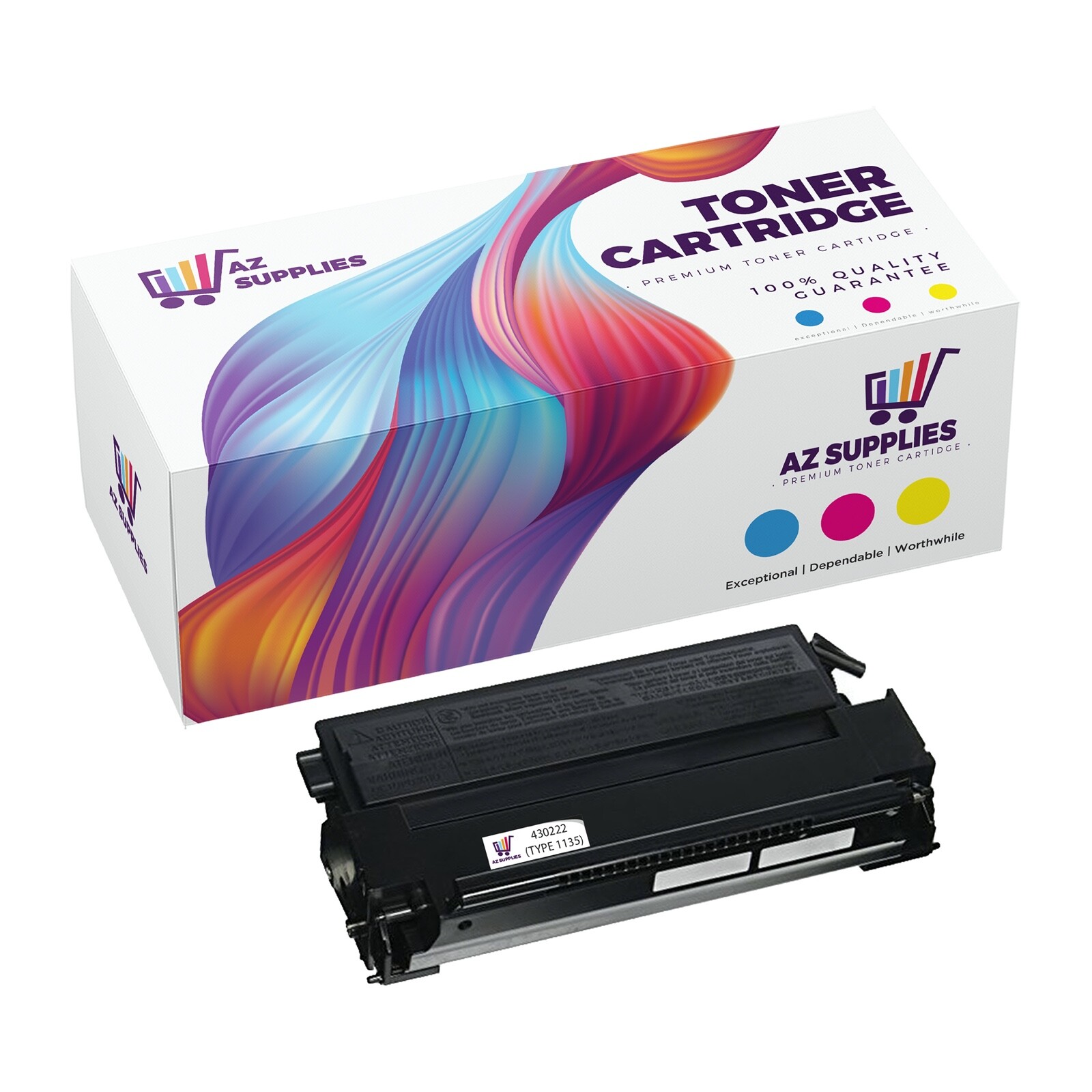 1PK 430222 (Type 1135) Reman BlackTonerCrtdg Ricoh FAX 1400L-1800LF-2050-3900L