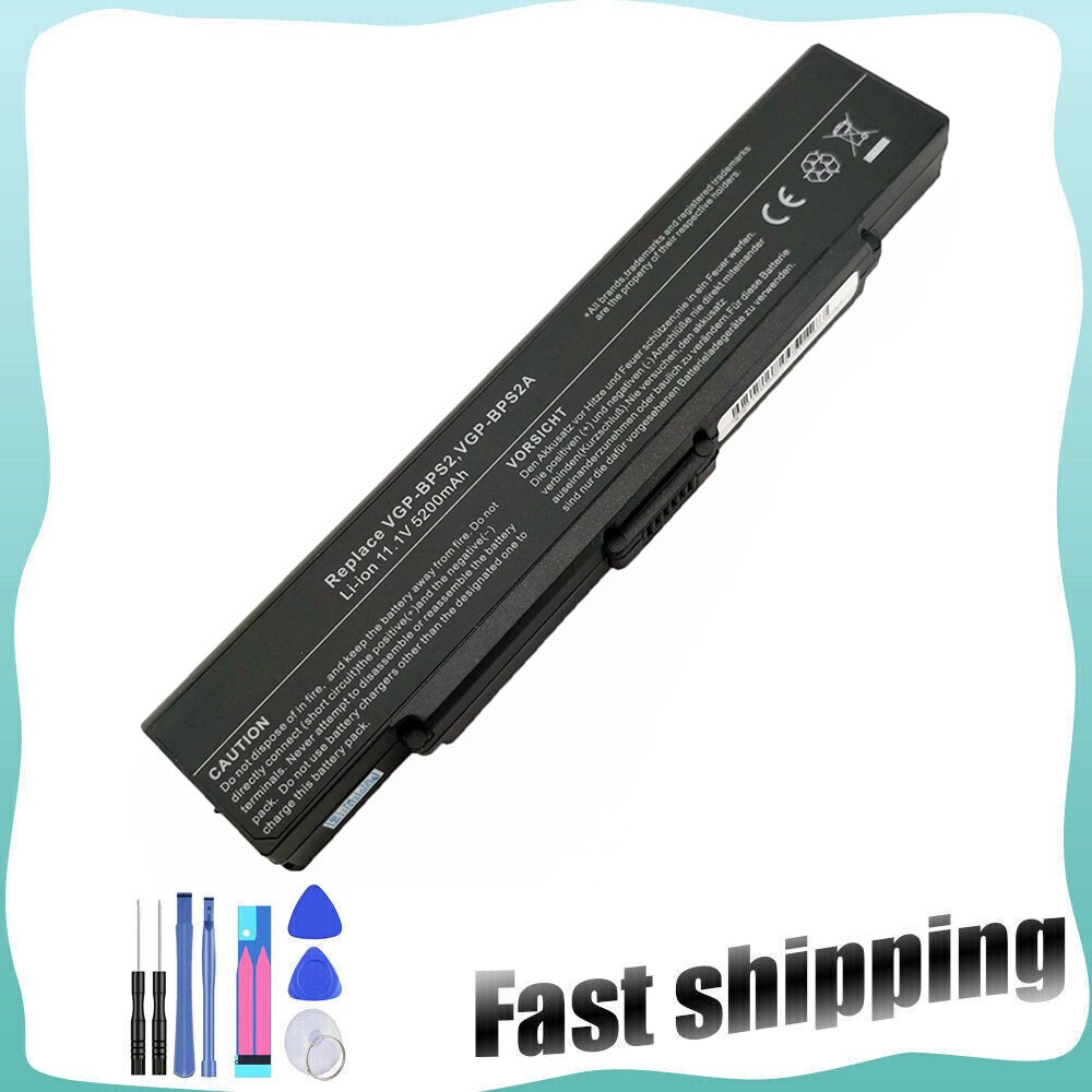 Battery for Sony VGP-BPS2 VGP-BPS2A VGP-BPS2A/S VGP-BPS2B VGP-BPS2C VGP-BPL2