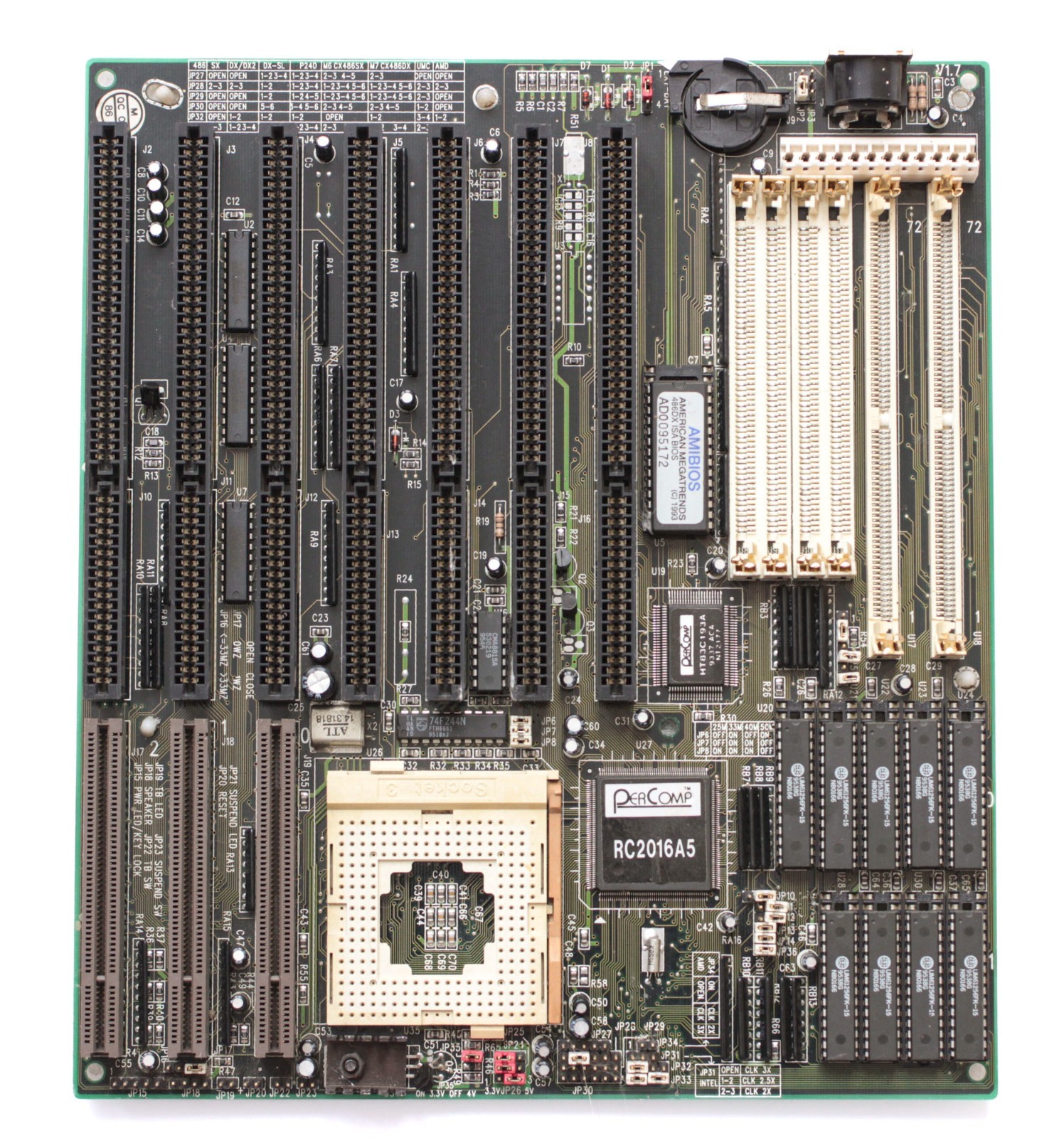 Socket 3 motherboard - PCChips/Hsin Tech  M912 v1.7 - TESTED - NO TARIFF