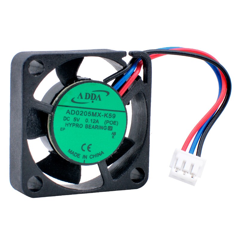 1PC  DC5V 0.12A 3pin micro cooling fan  AD0205MX-K59 2.5cm 25mm