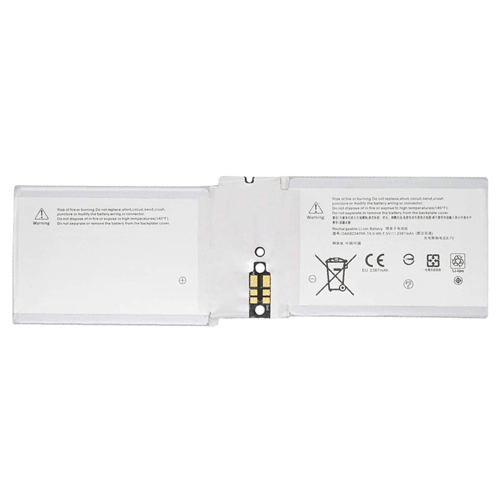 REPLACEMENT G3HTA020H DAK822470K BATTERY FOR SURFACE BOOK 1 1703 1704 1705 18WHR