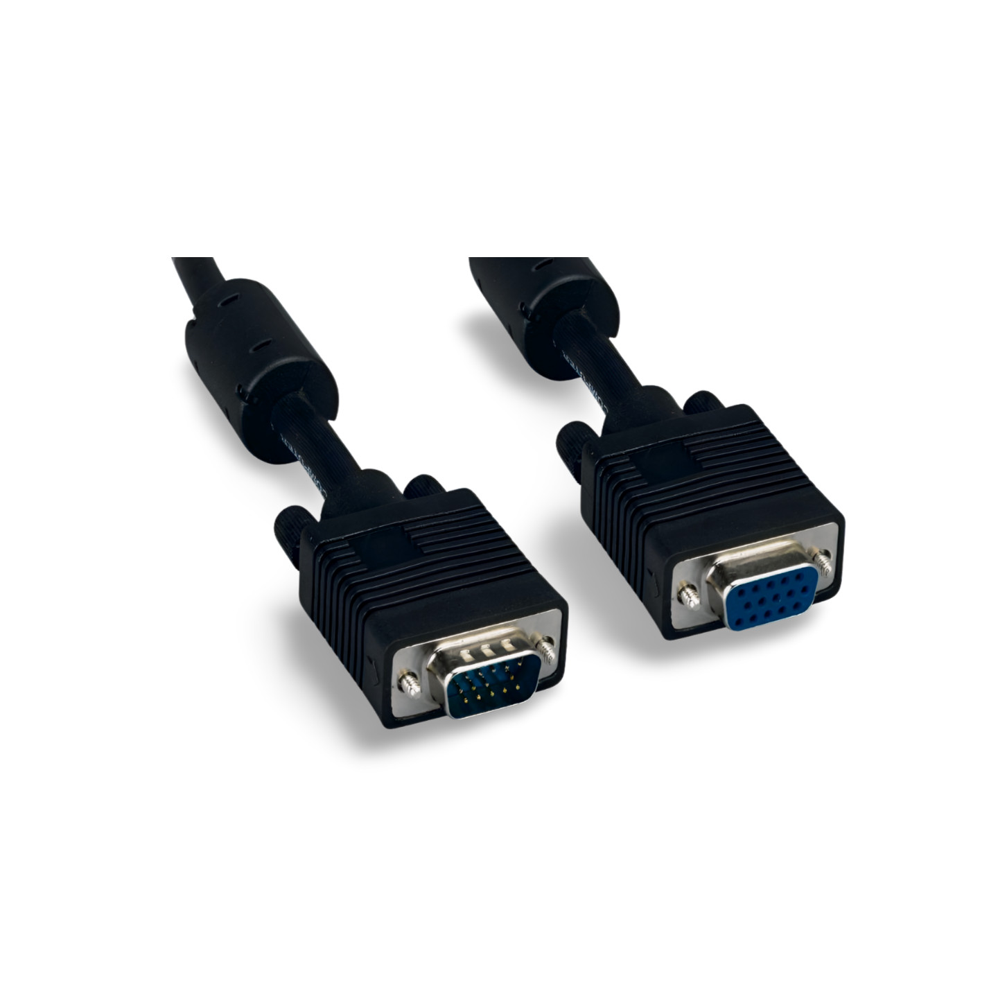 1ft SVGA Cable Monitor UL2919 HD15 Extension Male to Female - Black