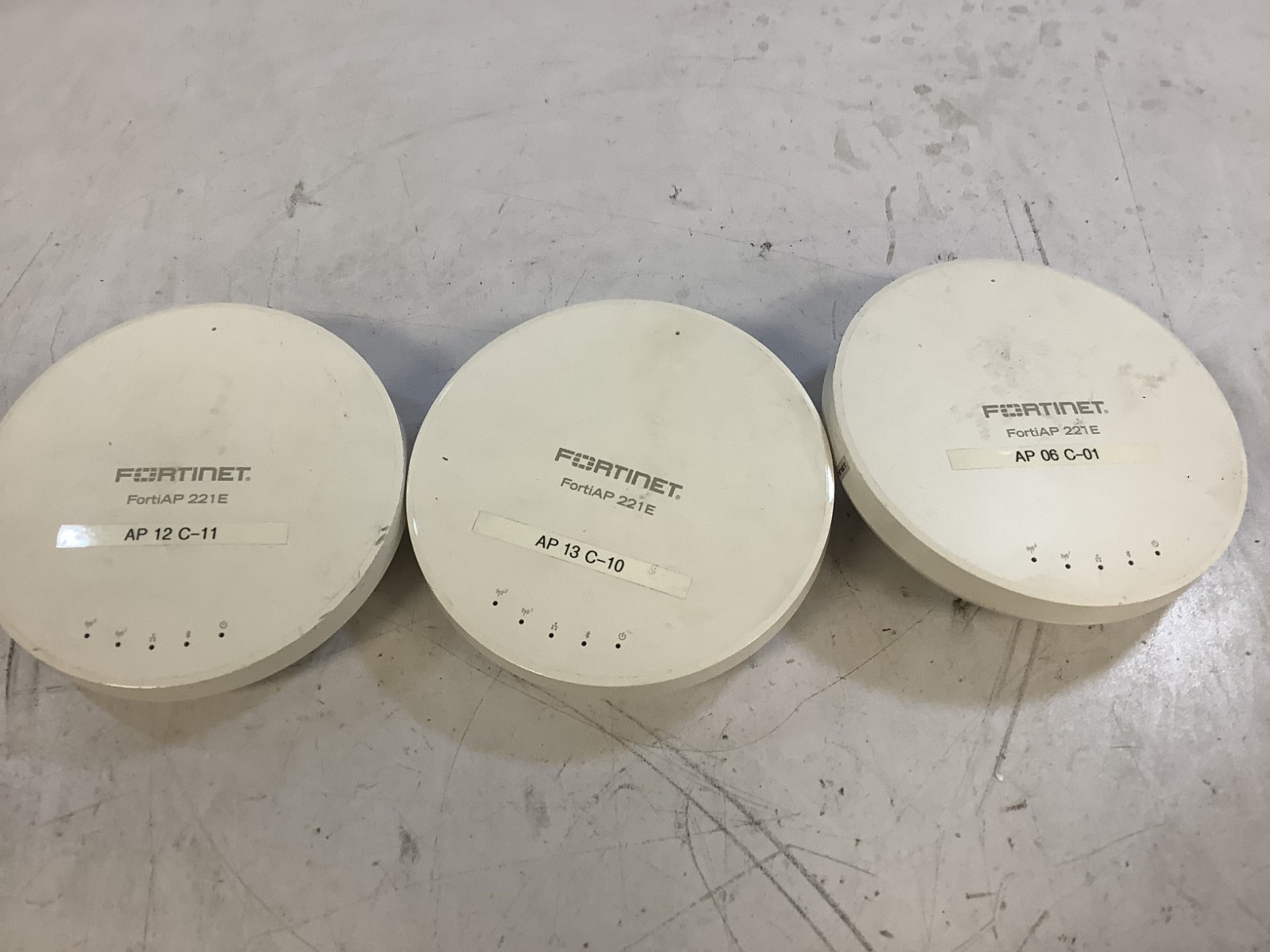 (Lot of 3) Fortinet FortiAP 221E FAP-221E+ Dual-Band Wireless Access Point "J2B"