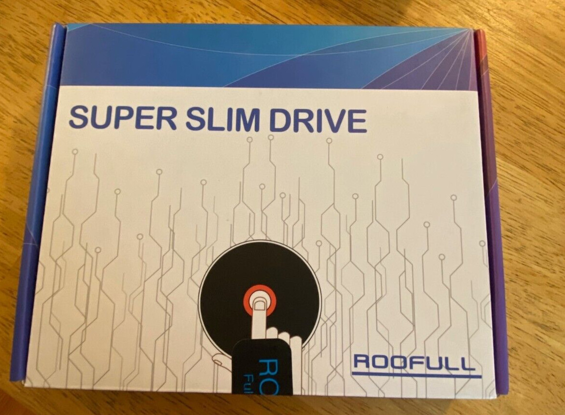 ROOFULL SUPER SLIM DRIVE POP-UP MOBILE EXTERNAL CD DVD +/-RW NEW