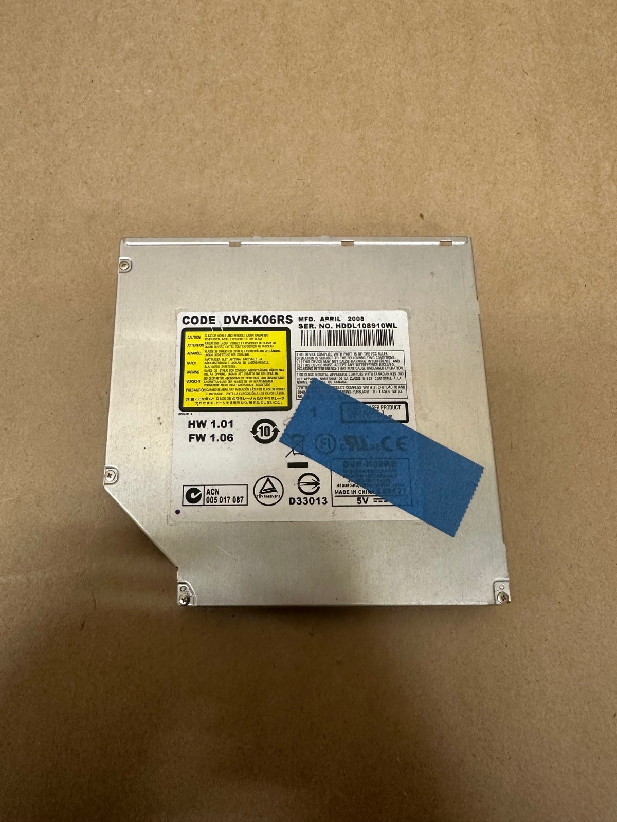 Pioneer DVR-K06RS DVD/DVR Optical Drive