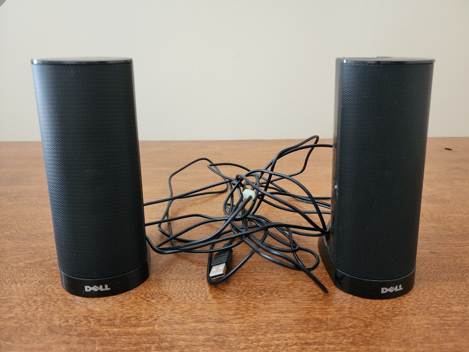 Dell PC Computer Desktop Laptop AX210 USB 2.0 Powered Speakers-BLACK-OEM Genuine