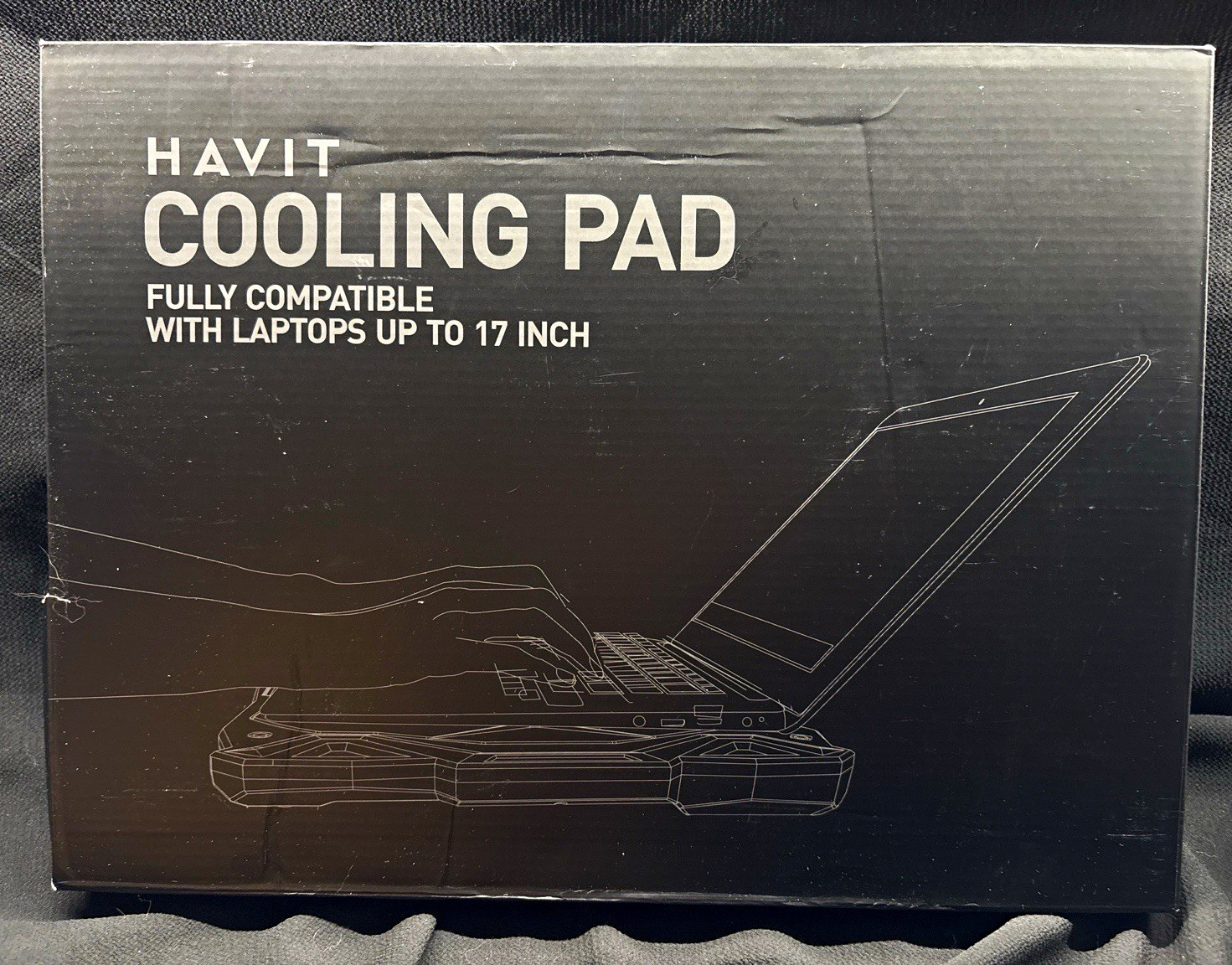 Havit HV-F2056 Laptop Cooling Pad 3 Fans USB for 15.6-17 Inch Open Box