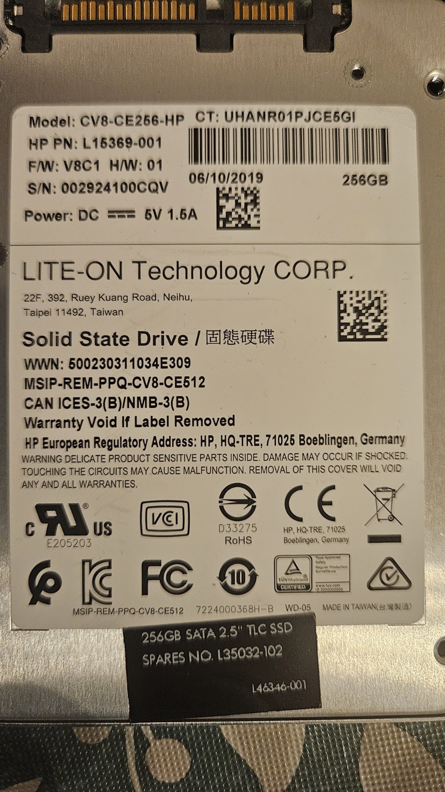 256GB SSD Solid State Drive One Of These