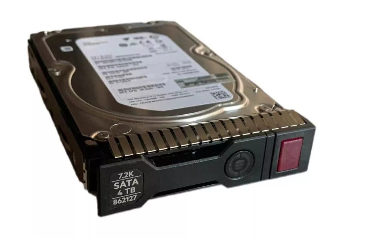 for HPE 4TB SATA 6G MDL 7.2K LFF 3.5" SC HDD 861678-B21 862127-001 HARD DRIVE