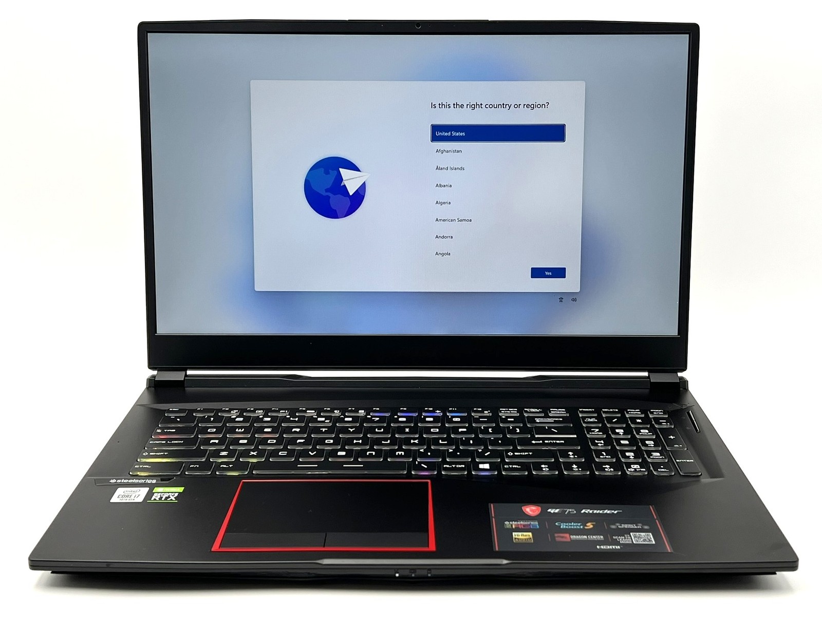 MSI GE75 Raider 10SF – 17.3" FHD – i7-10750H – RTX 2070 – 16GB/512GB+1TB – Black