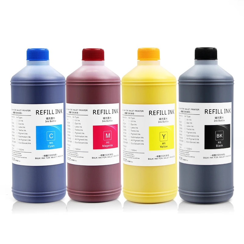 1000ML 4Colors Universal Pigment Ink for HP 99U/993/991