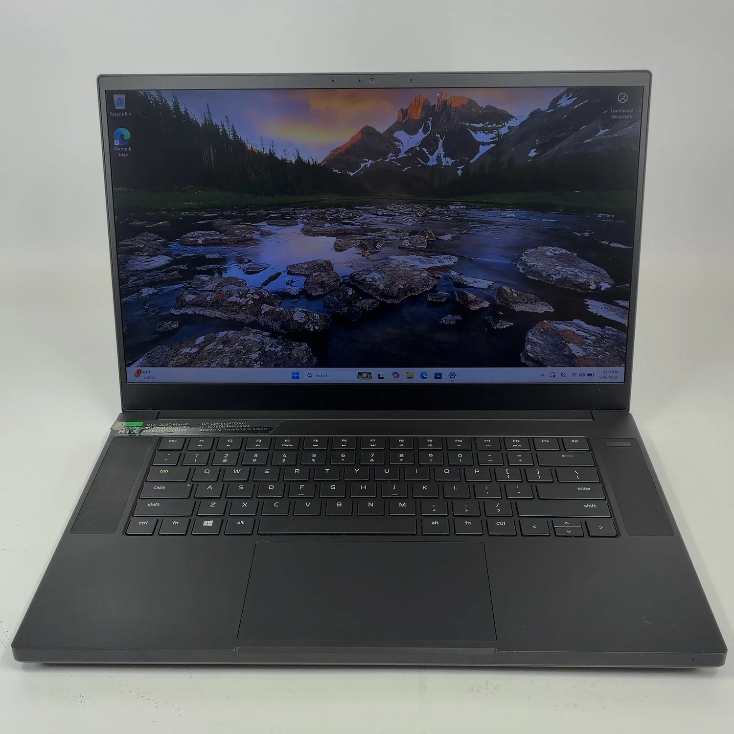 Razer Blade 15 RZ09-0328 15.6" i7 10750H 2.6GHz 16GB RAM SSD GeForce RTX 2060