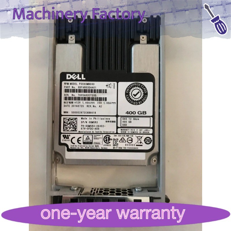New 0GM5R3 GM5R3 DELL 400GB 12Gb/s SAS 2.5in MLC SSD R720 R730 R630