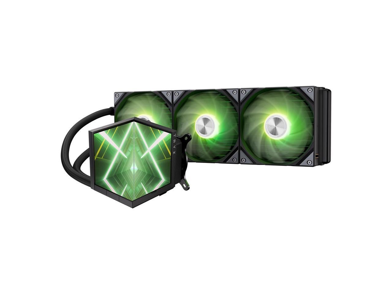 TRYX Stage 360 ARGB 360mm AIO Dual 4.0'' Screen 720x720 Resolution AIO Cooler 36