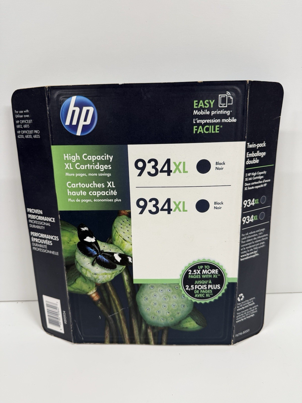 Genuine HP Twin Pack 934XL High Capacity Black Ink Cartridge Sealed Expired 6/17