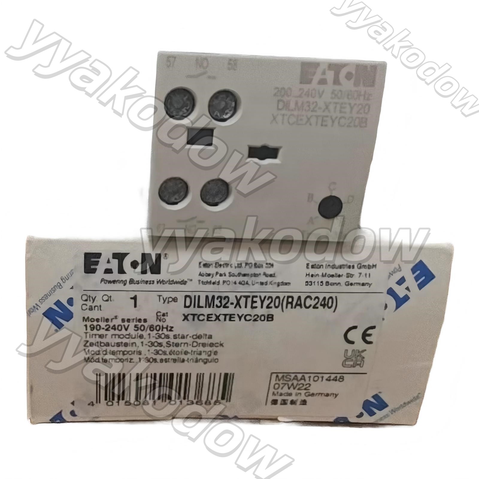 1PC New EATON DILM32-XTEY20 Star-Delta Timer Module For DILM Contactors Duty-fre