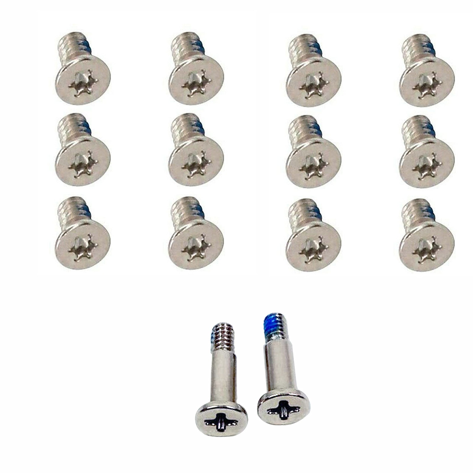 BestParts 12pcs M2x3mm Silver Torx T5 Bottom Cover Screws & 2pcs 2mm, silver