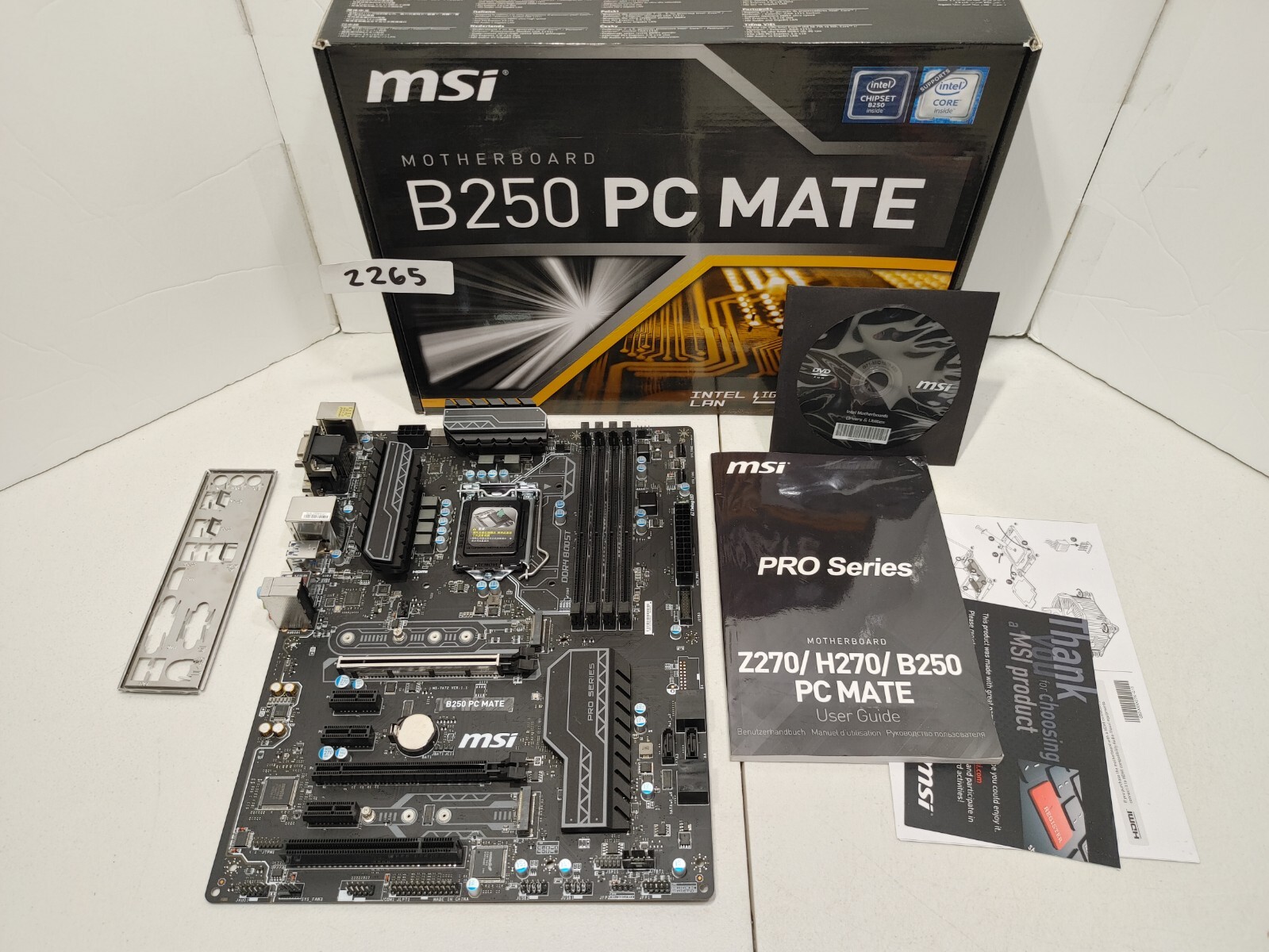 MSI B250 PC MATE Socket 1151 B250 DDR4 Motherboard  #2265