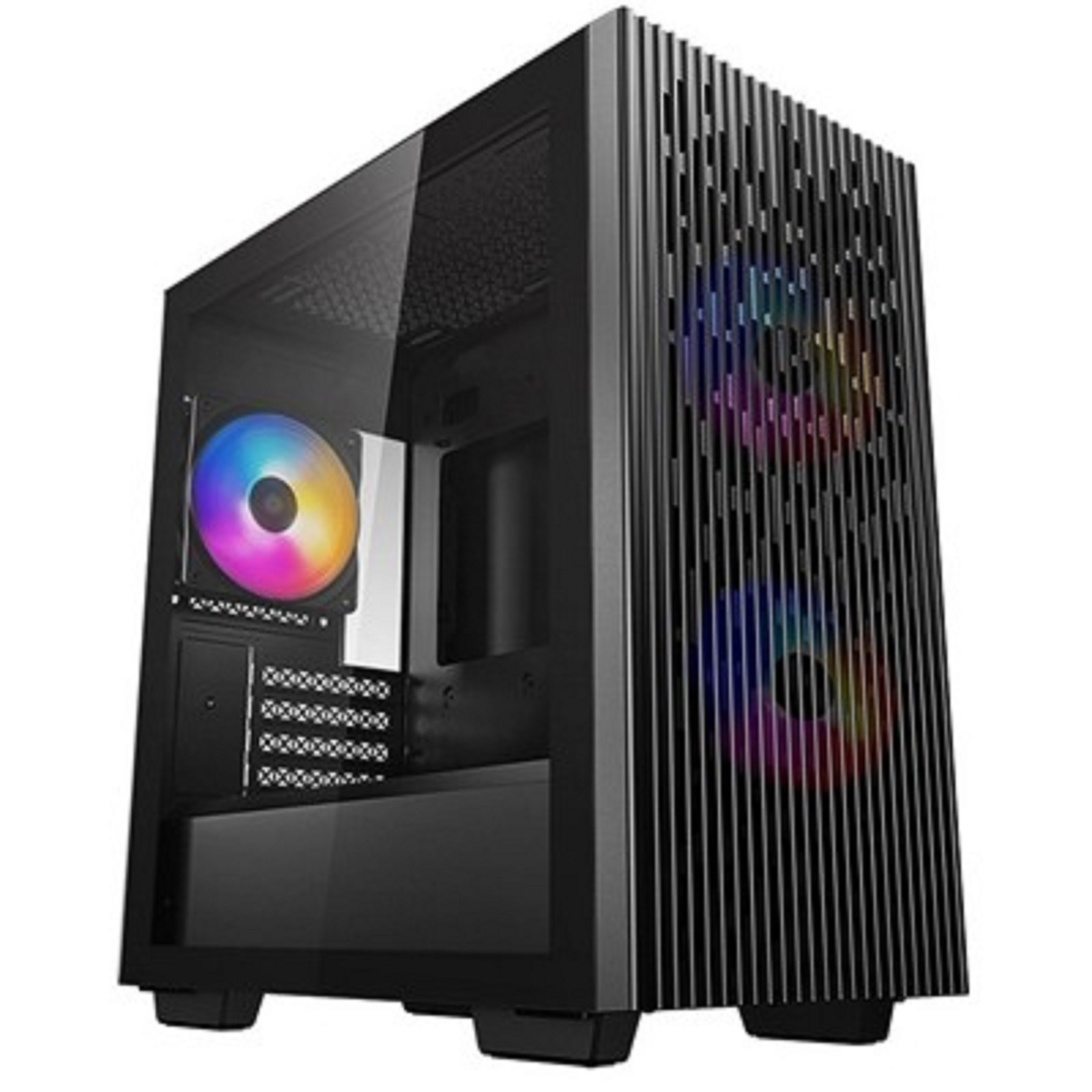 DeepCool MATREXX 40 3FS Micro ATX Case Tempered Glass 3 LED Fans USB 3.0