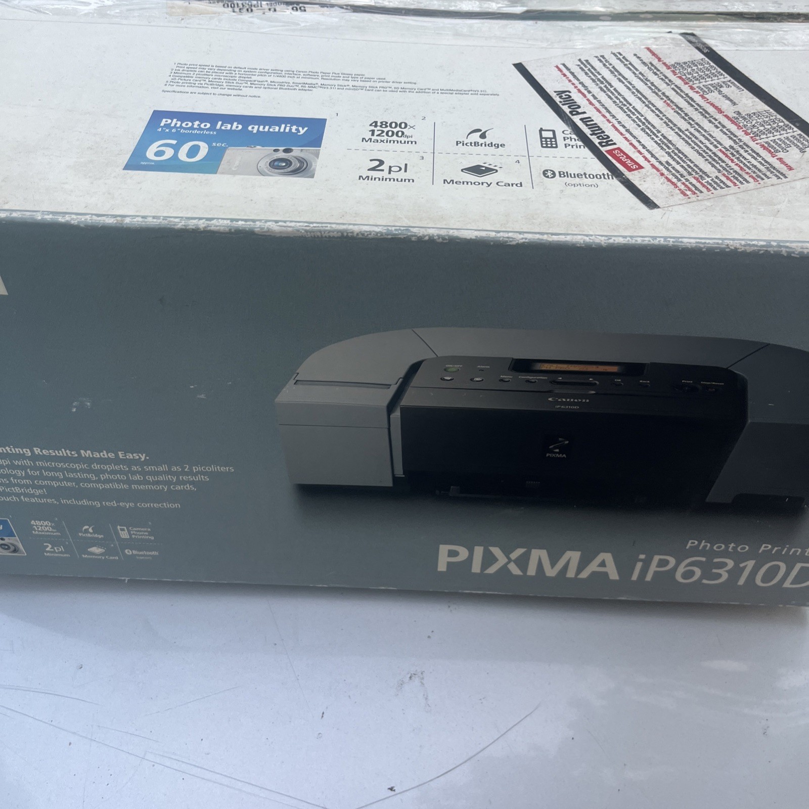 NEW in Box - Canon PixMa iP6310D Photo Printer