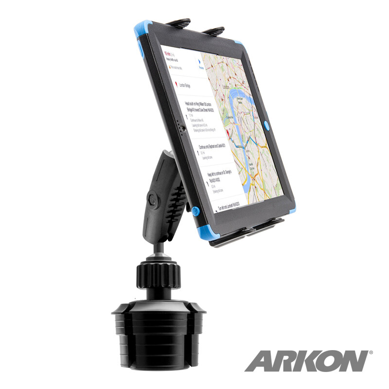 TABRM023 Arkon Heavy Duty Cup Holder Mount for Apple iPad Samsung LG Tablet