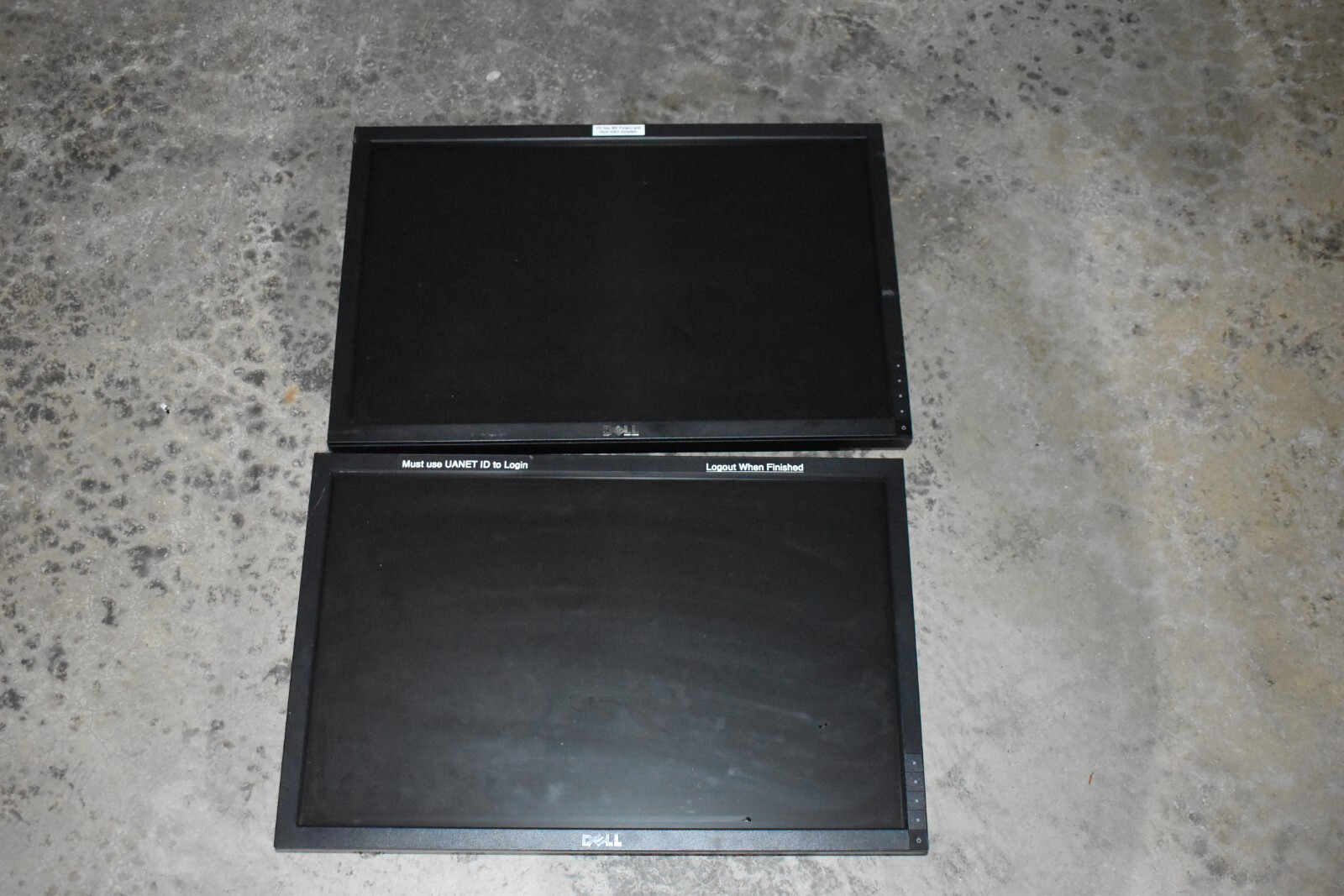 Lot of 2 Dell 22" P2210t LCD Monitor Display Port DP VGA DVI No Stand W/ Cables
