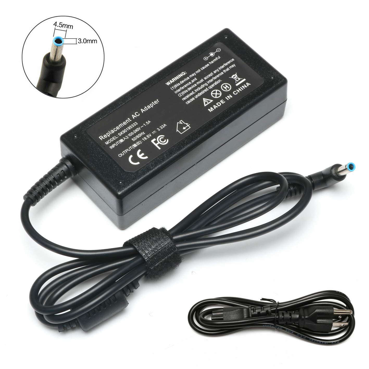 Power Adapter Charger for HP HP 14-dk1022wm 14-dk1025wm 14-dk1046nr Supply Cord 