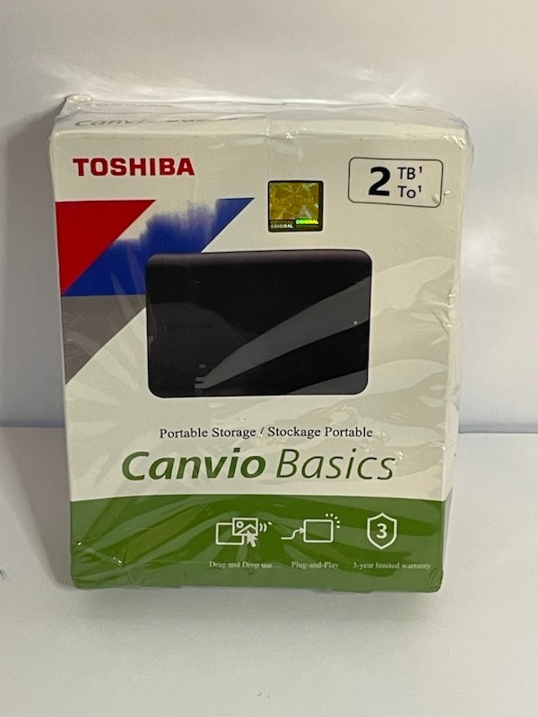 Toshiba Canvio Basics 2TB Portable External HDD Hard Drive, Black