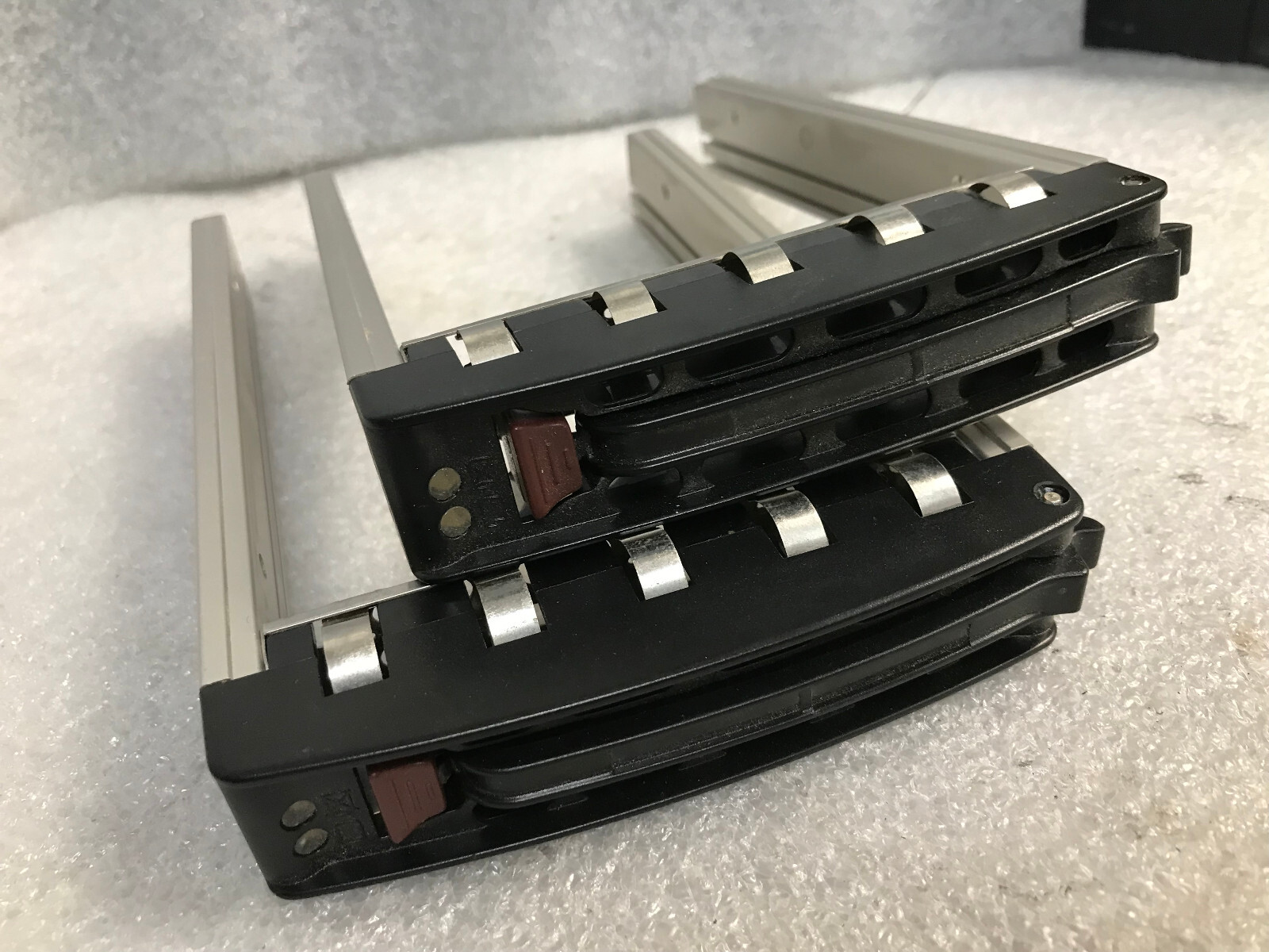 Lot of 2 SuperMicro CSE-PT17B 3.5inch LFF Hot Swap Tray / Caddy Black W/ Screws