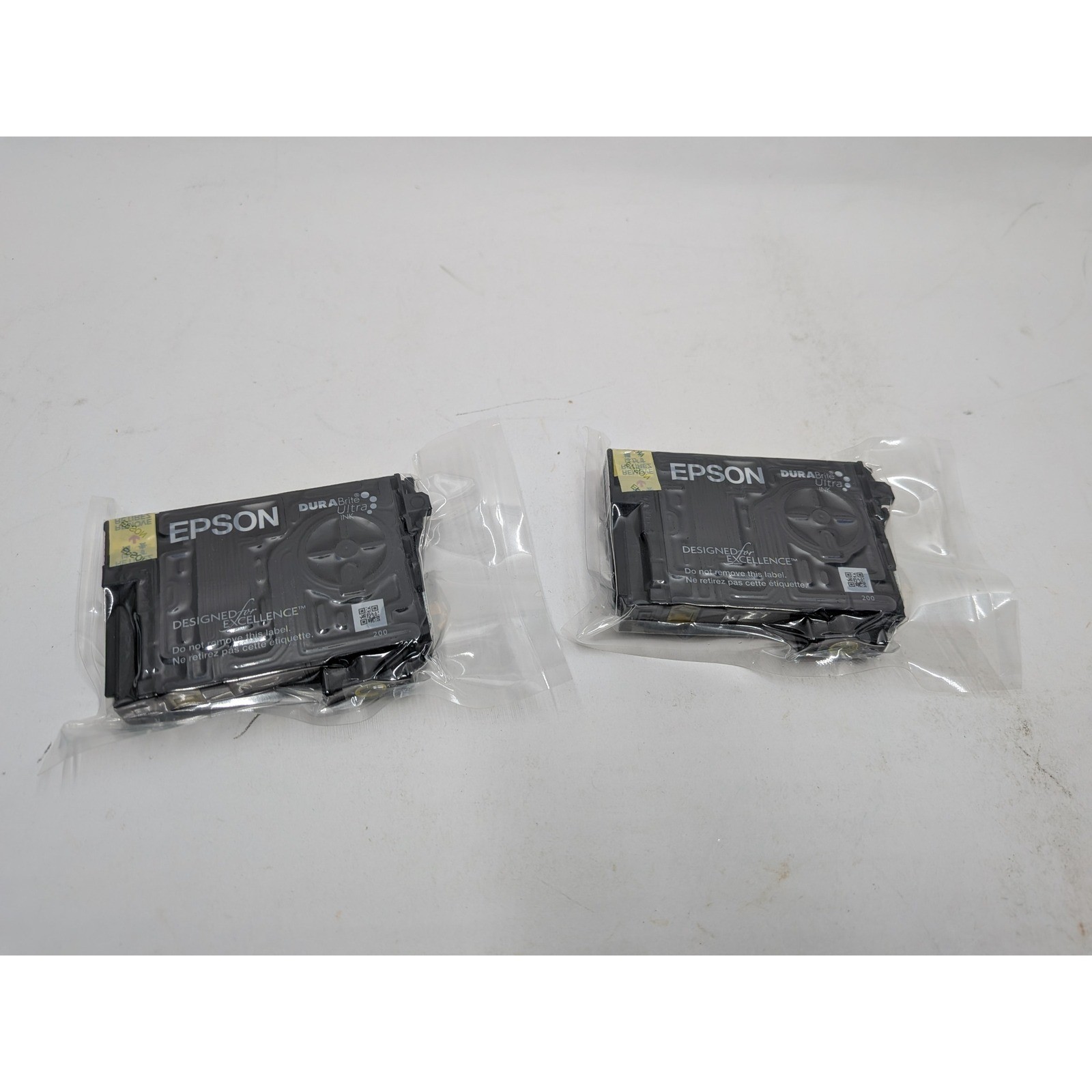 Lot of 2 Epson 200 Yellow Ink Cartridges T200420-S DURABrite Ultra Sealed
