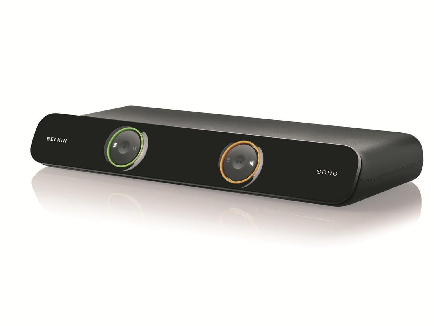Genuine Belkin 2-ports SOHO KVM Switch PS/2 VGA USB Audio F1DS102J