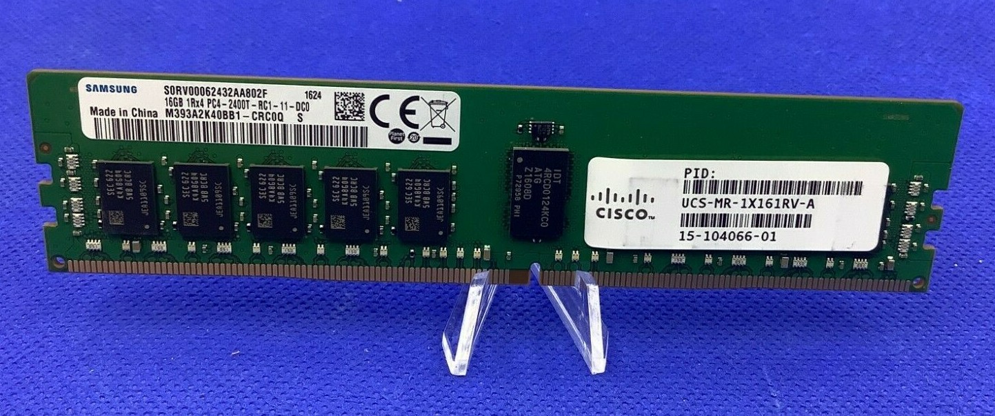 UCS-MR-1X161RV-A CISCO 16GB (1X16GB) 1RX4 PC4-2400T DDR4 MEMORY
