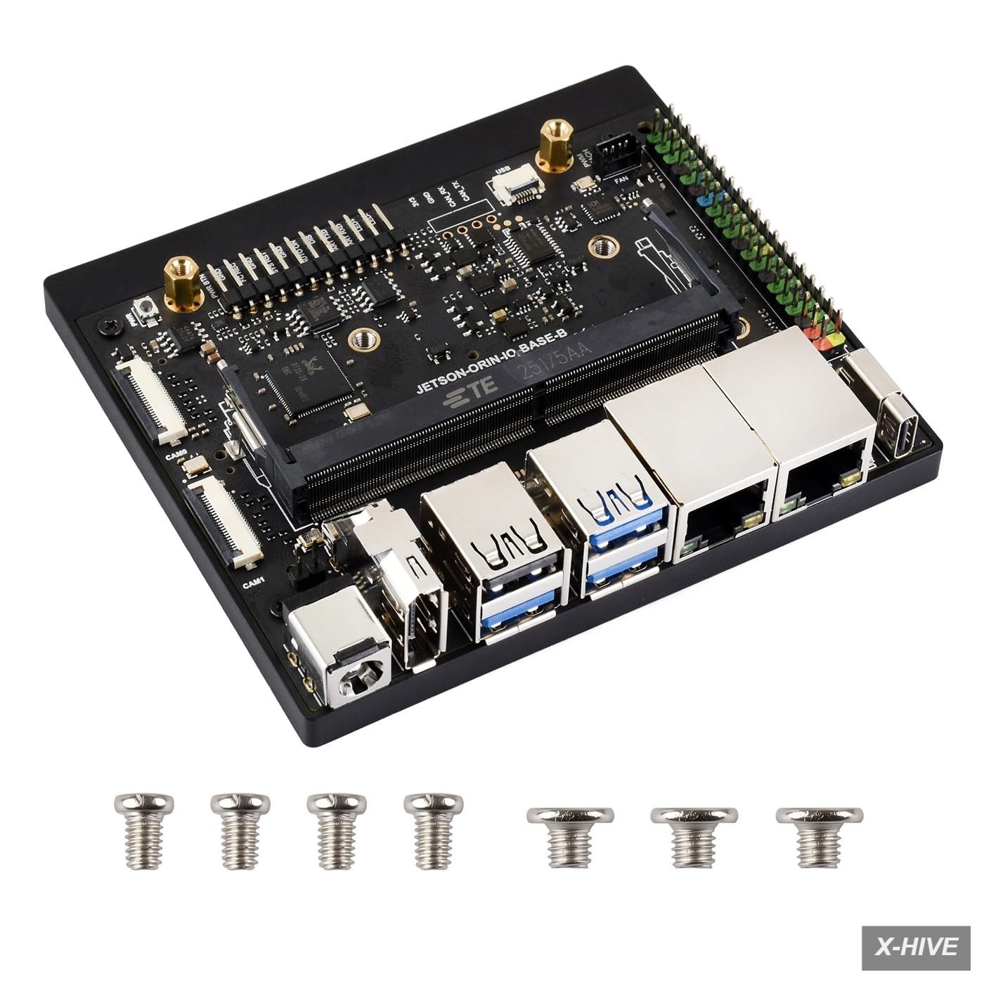 Jetson Orin Nano/Nx Super Dual Ethernet Base Board – Compatible with Jetson Orin