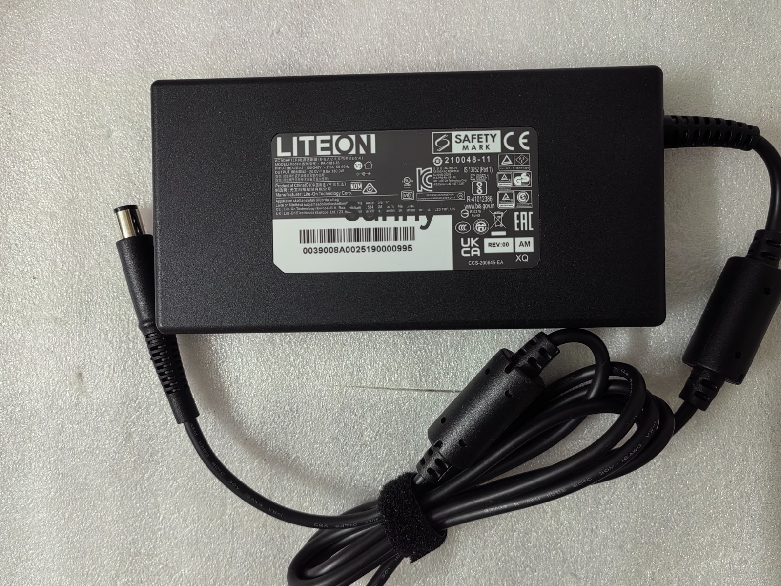 For 150UE/150N-USB4DOCK-TRIPLE LITEON PA-1181-76 20V 9A 7.4mm 180W Adapter OEM