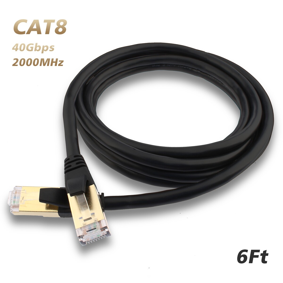 Network LAN RJ45 Cord CAT8 Cable Fast Ethernet for PS5/4,WiFi Extender,Xbox lot