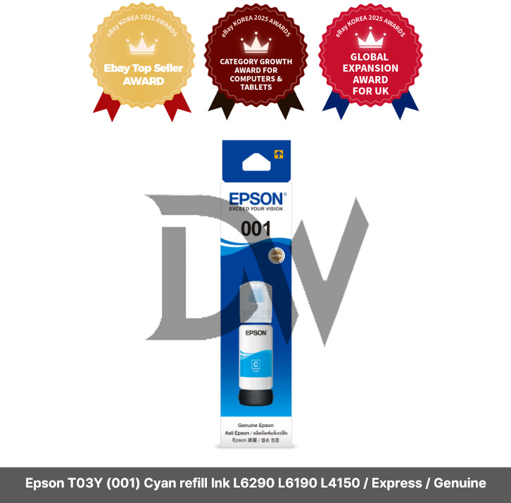 Epson T03Y (001) Cyan refill Ink L6290 L6190 L4150 / Express / Genuine