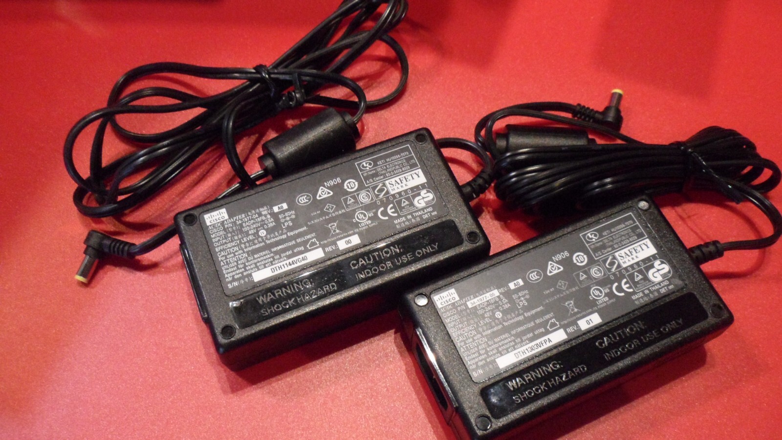 2 X Genuine OEM Delta Cisco 34-1977 AC Power Supply Adapter 48V .38A ADP-18PB