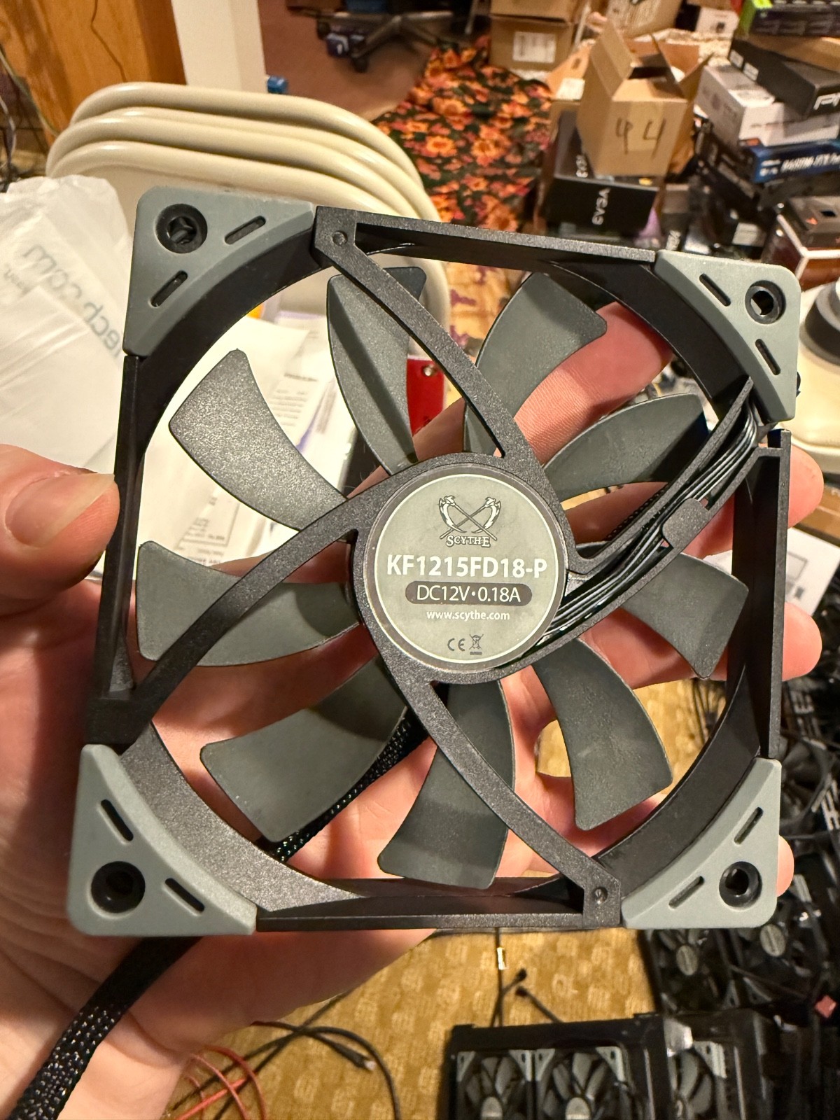 Scythe Kaze Flex 120mm Slim Fan, PWM 300-1800RPM, Quiet Case/CPU Cooler Fan