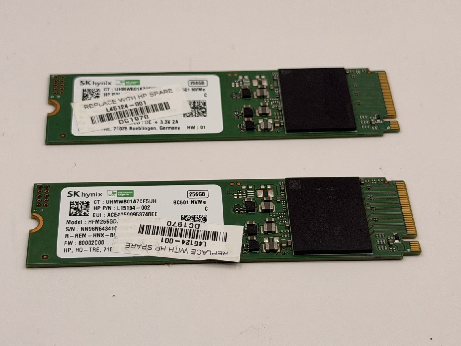(x2 pc) SK Hynix 256GB M.2 2280 NVMe SSD PCIe Gen3 x2 HFM256GDJTNG-8310A-BA #2
