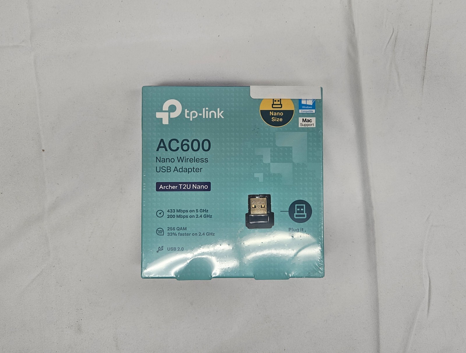 NEW TP-LINK Archer T2U Nano AC600 Wireless USB Adapter (W1-B5-41)