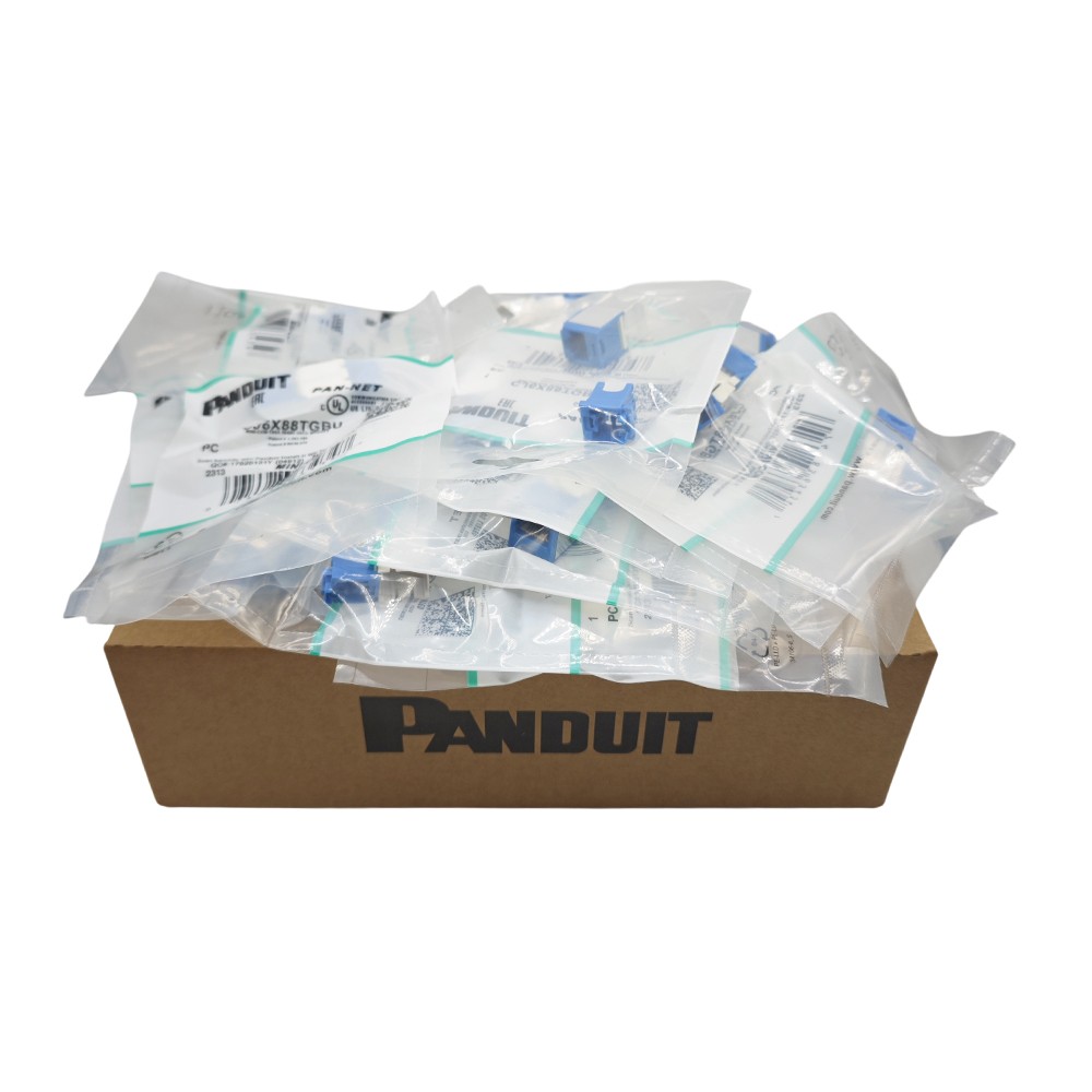Fit For Panduit Cat6a 10 Gig Mini-Com Jack Blue CJ6X88TGBU (BOX OF 50)
