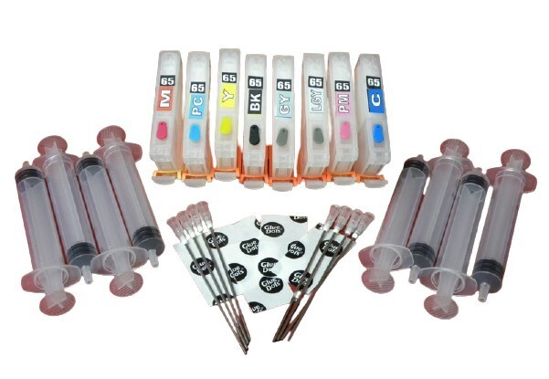 Canon Empty Refillable Pro 200 and Pro 200s Cartridges 1 Set
