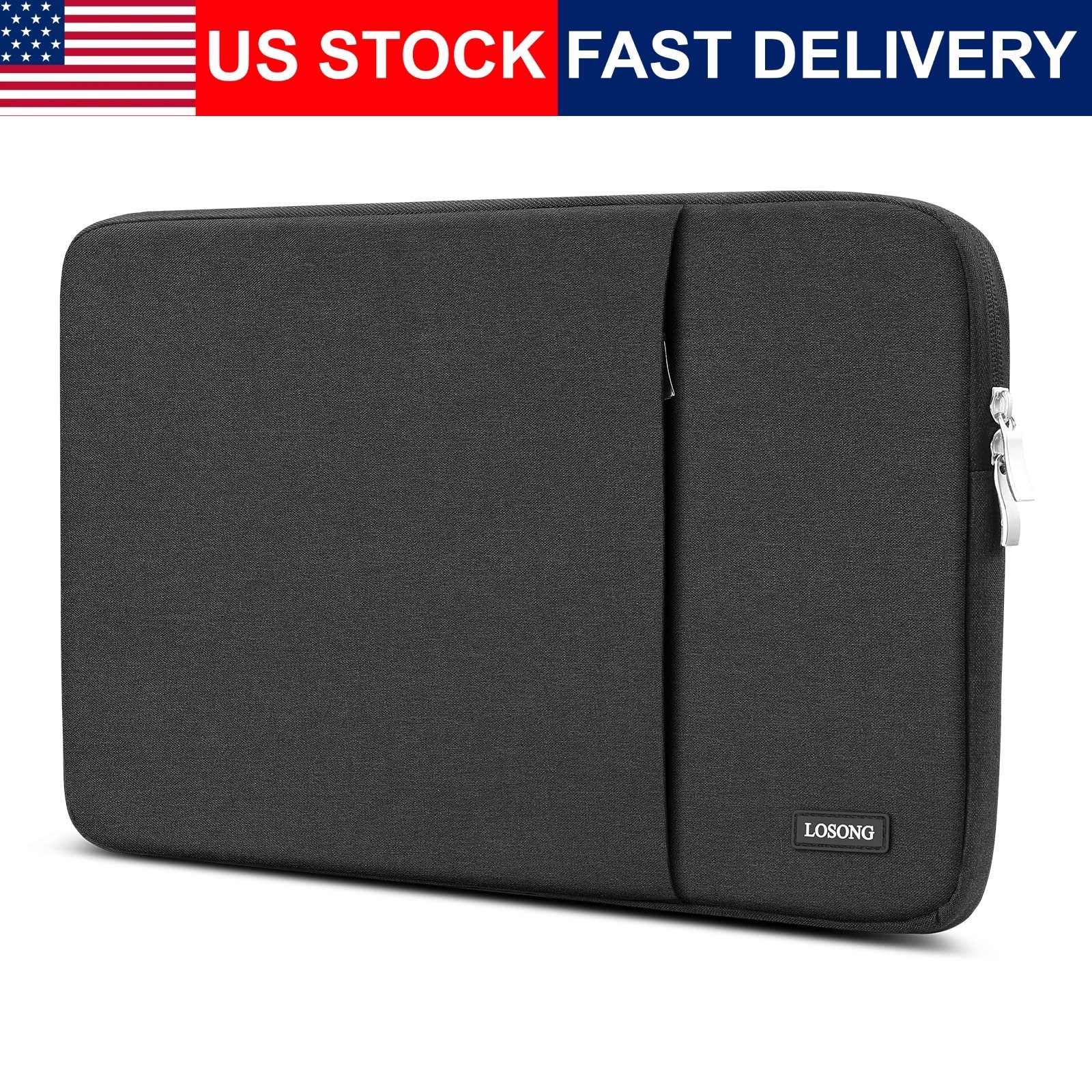 Portable Monitor Case 15.6 16.1 Inch Sleeve Waterproof Shockproof Side Pockets