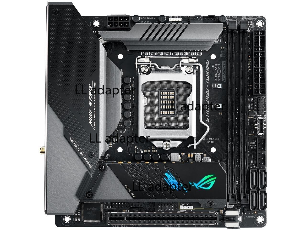 ASUS ROG STRIX Z490I Gaming Motherboard Intel Z490 Mini-ITX LGA 1200 2×M.2 HDMI