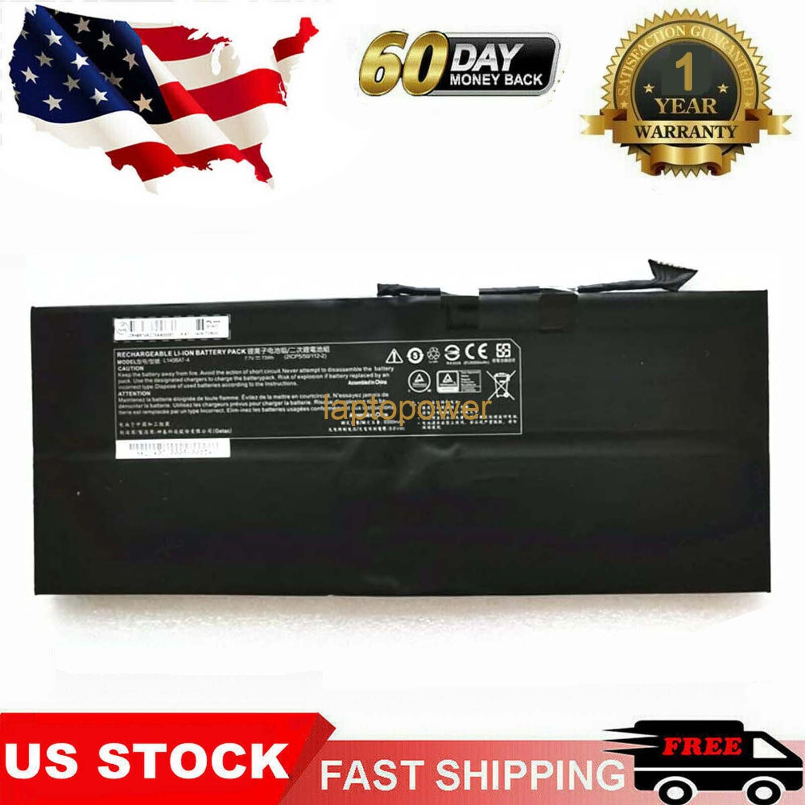 L140BAT-4 6-87-L140S-72B01 Replace Battery for Lemp9 System76 Darter Pro 2021 US
