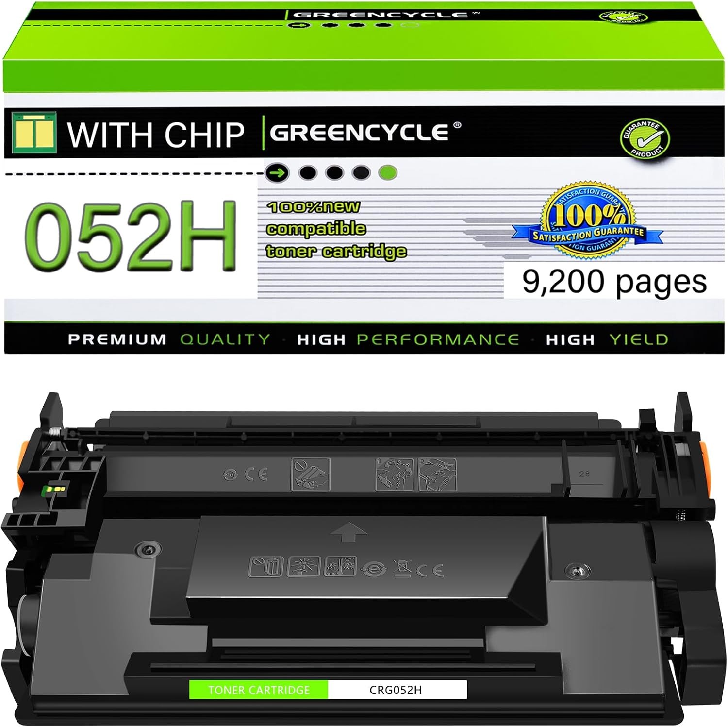 1-6PK CRG-052H Toner Cartridge for Canon 052 imageCLASS MF424dw MF429dw LBP215dw